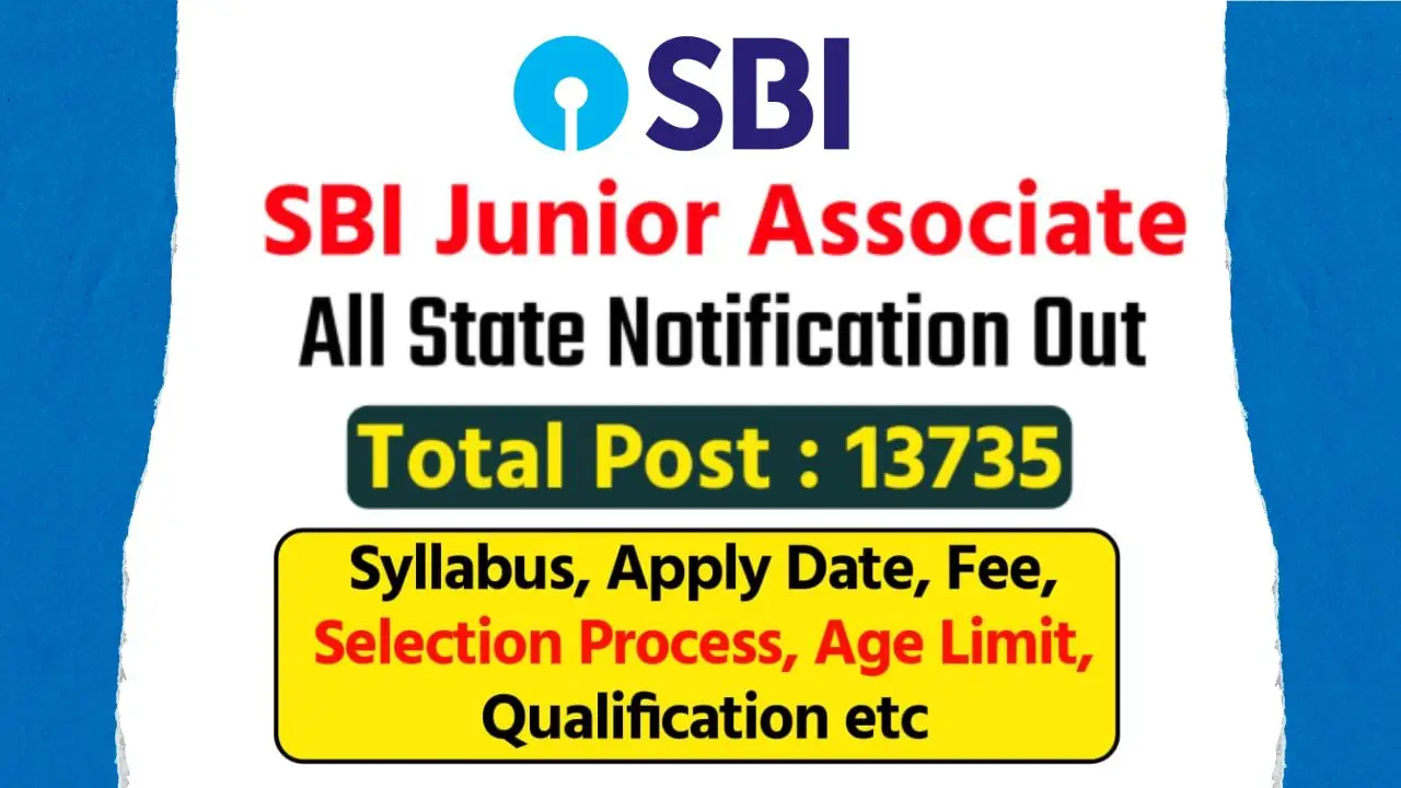 SBI Junior Associates Clerk vacancy 2024