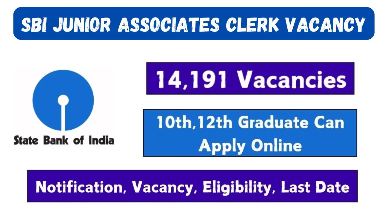 SBI Junior Associates Clerk vacancy